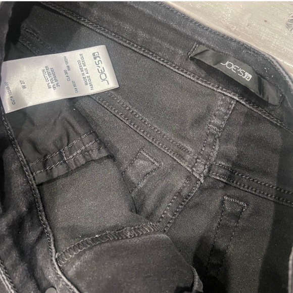 Vtg Mob Wife Joe’s Jeans Mid Rise Black Angelyne Skinny Straight Jeggings - Picture 7 of 8